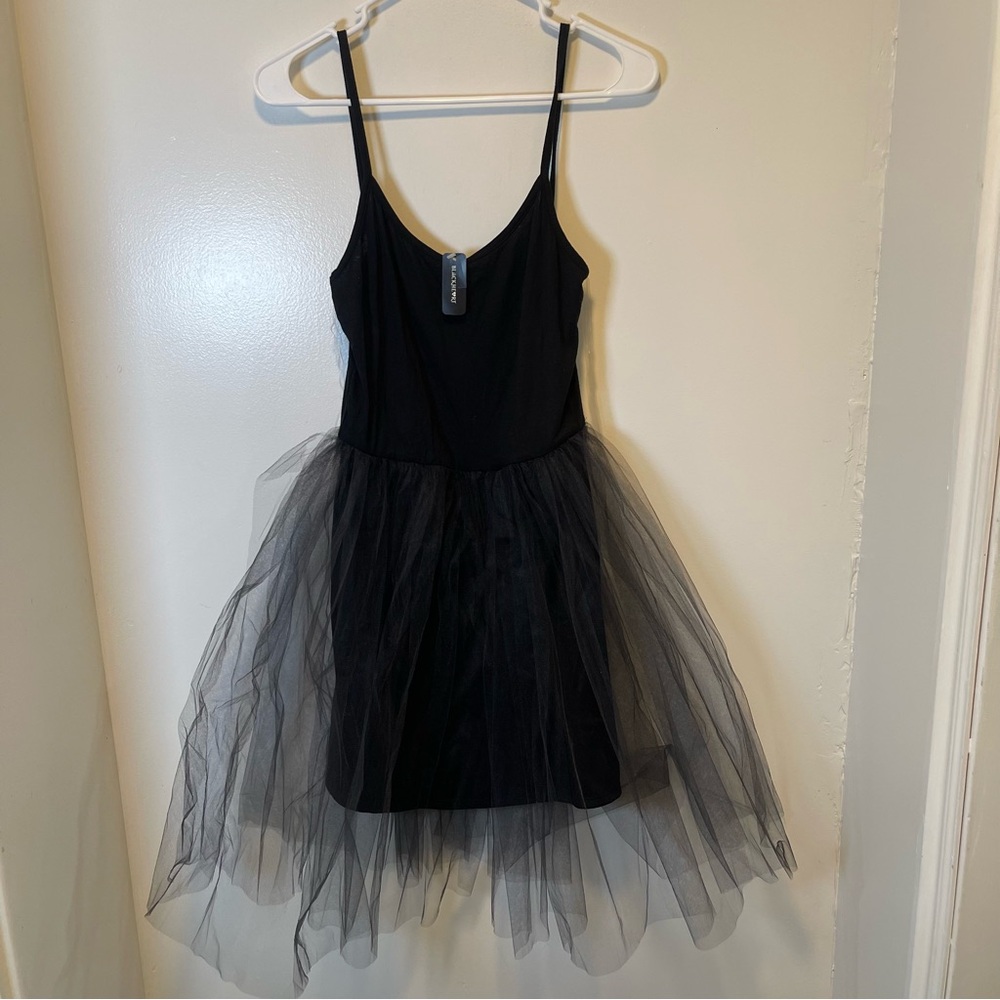 Easel Black NWT Tulle Mini Dress